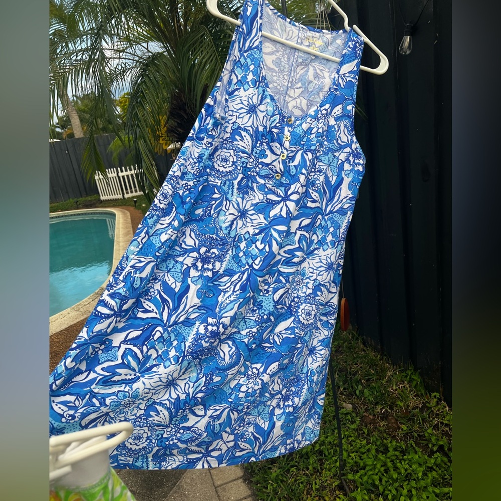 Lilly Pulitzer Lela Henley Tank Dress, XL, Brand New